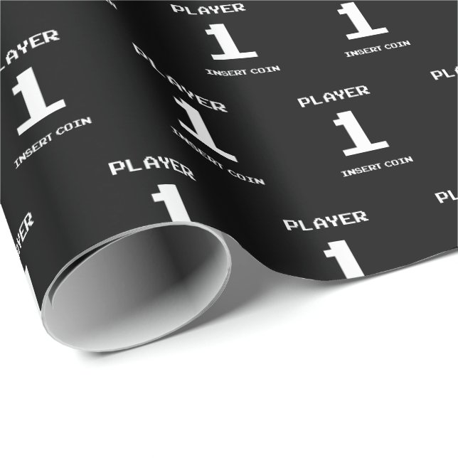 Papel De Presente Jogador 1 design (Ponta do rolo)