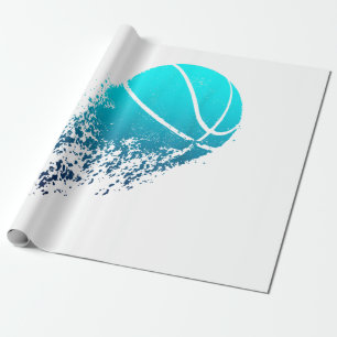 Papel De Presente Jogador de basquetebol bola Ventilador de bola