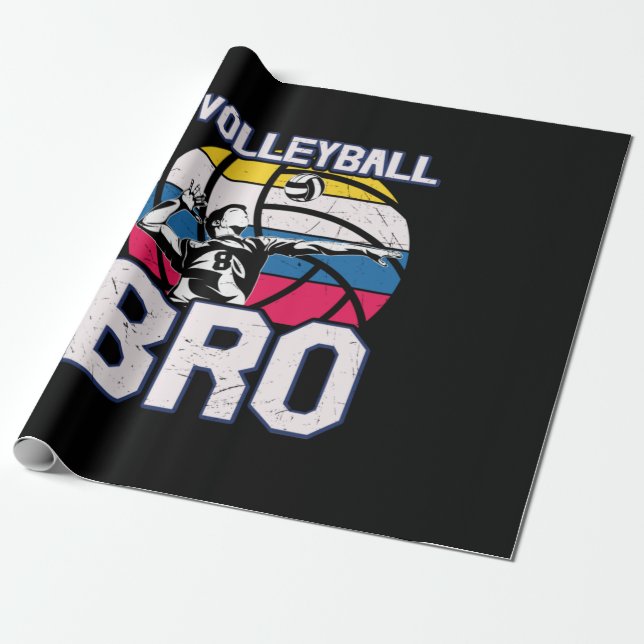 Papel De Presente Jogador de Voleibol | Voleibol Bro (Desenrolado)