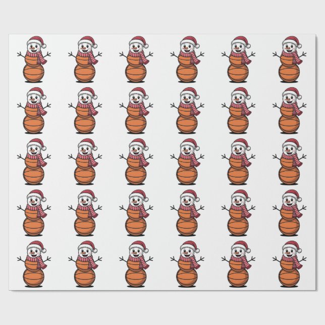 Papel De Presente Jogadores de Natal no Basquete (Aberto)