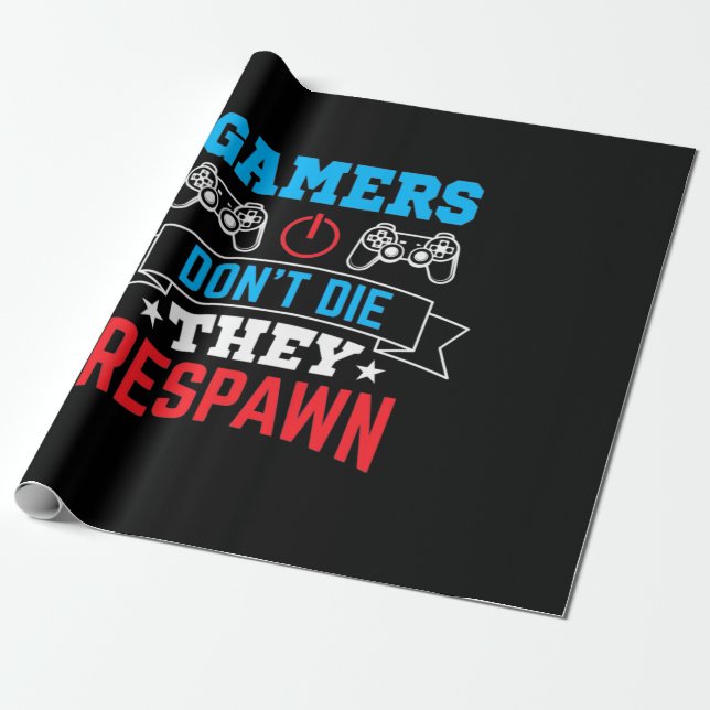 Papel De Presente Jogadores que eles reproduzem (Desenrolado)