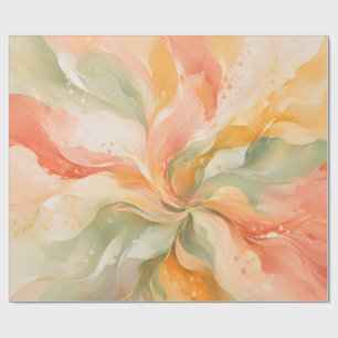 Papel De Presente Jogo Americano Abstrato Soft Bloom