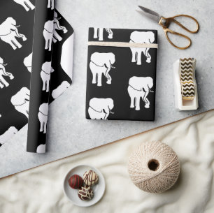 Papel De Presente Jogo de Natal do Exchange com Oferta de Elefante B