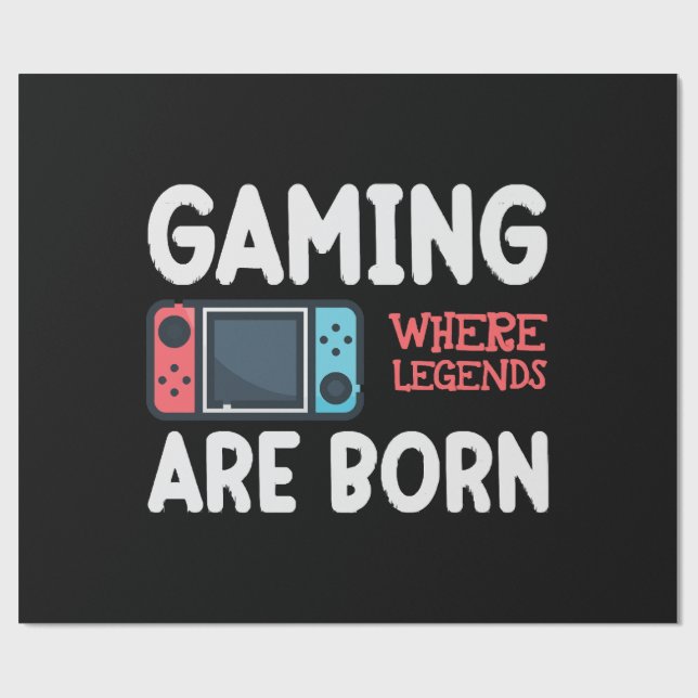 Papel De Presente jogos onde lendas nascem (Aberto)