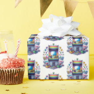 Papel De Presente Jogos Retro