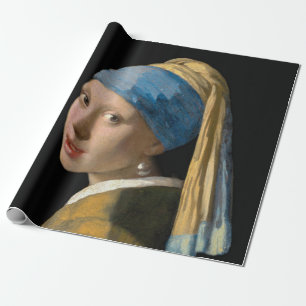 Papel De Presente Johannes Vermeer - Rapariga com um Ouriço de Pér