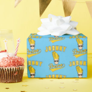 Papel De Presente Johnny Bravo Collegiate Graphic