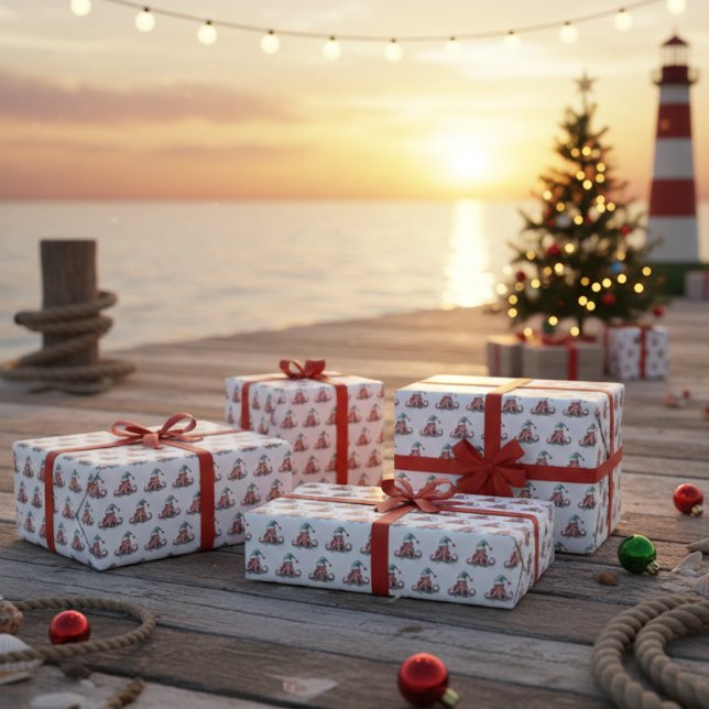 Papel De Presente Joia de Natal de Octopus (Criador carregado)