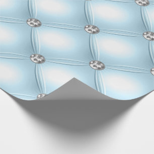 Papel De Presente Joias Azuis bonito Puffy