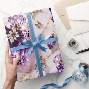 Papel De Presente Joias de Perfume Roxo Âmbar