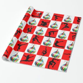 PAPEL DE PRESENTE JOLLY GYMNASTICS CHRISTMAS DESIGN