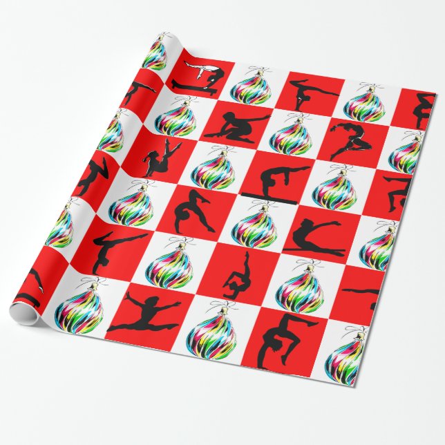 PAPEL DE PRESENTE JOLLY GYMNASTICS CHRISTMAS DESIGN (Desenrolado)
