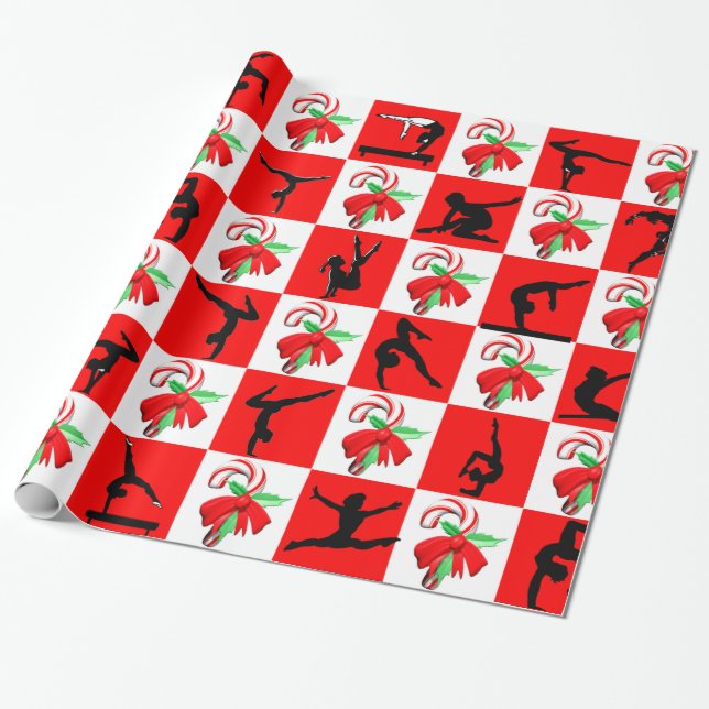PAPEL DE PRESENTE JOLLY GYMNASTICS CHRISTMAS DESIGN (Desenrolado)