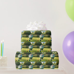 Papel De Presente Jolly Lawn Bowler Man,