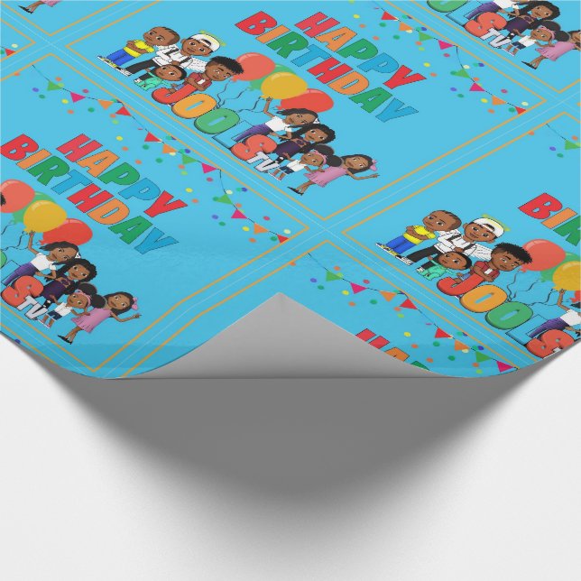 Papel De Presente JOOLS TV ®️ papel de enrolamento azul (Ponta)