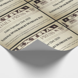 Papel De Presente Jornais personalizados divertidos