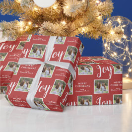 Papel De Presente Joy | 2 Feriado de Natal Vermelho