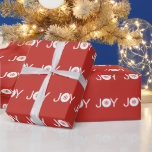 Papel De Presente Joy Christmas Wraping Paper<br><div class="desc">Joy Christmas Wraping Paper</div>