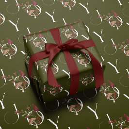 Papel De Presente Joy Rustic Woodsy Watercolor Natal