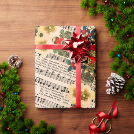 Papel De Presente Joy to the World Sheet Music Wrapping Paper