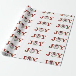 Papel De Presente Joy with Wreath
