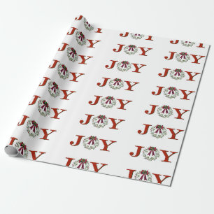 Papel De Presente Joy with Wreath