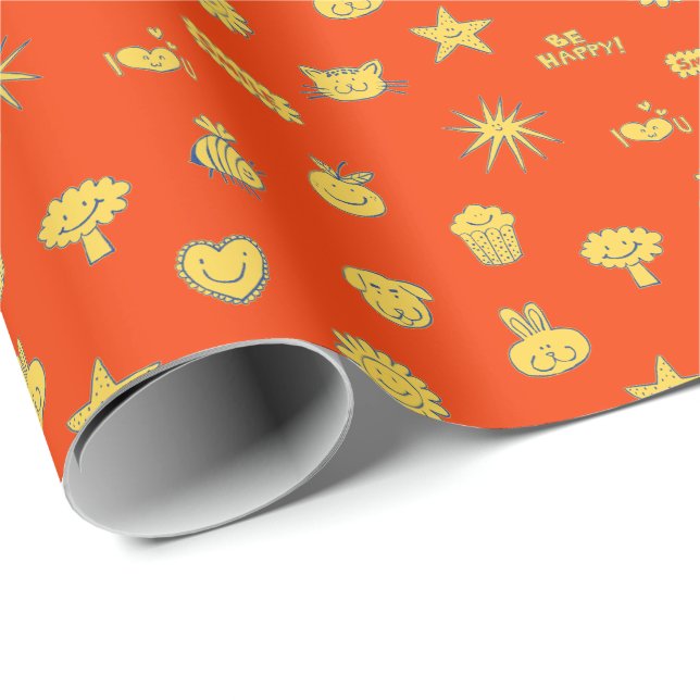 Papel De Presente Joy Wrapping Paper (Ponta do rolo)