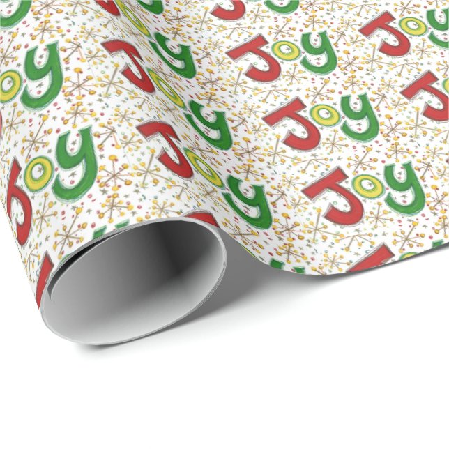 Papel De Presente "Joy" wrapping paper (Ponta do rolo)