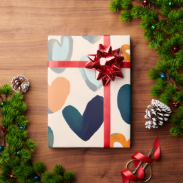 Papel De Presente Joyful Cheerful Hearts