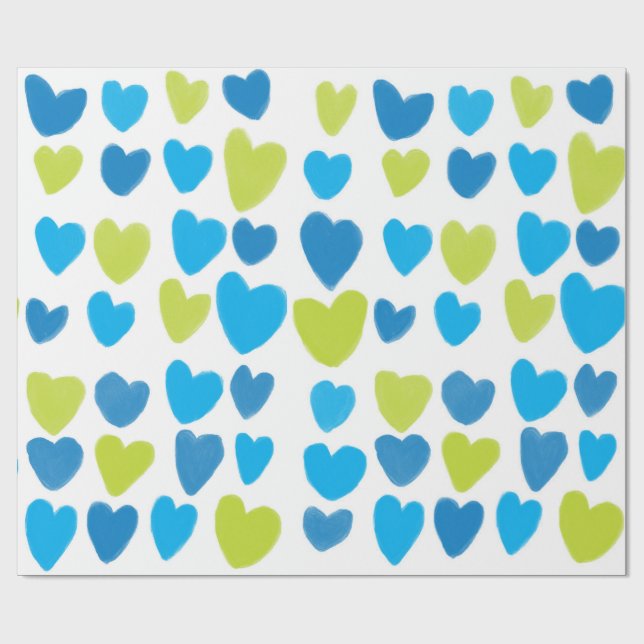 Papel De Presente Joyful Heart Holiday Wrapping Paper (Aberto)