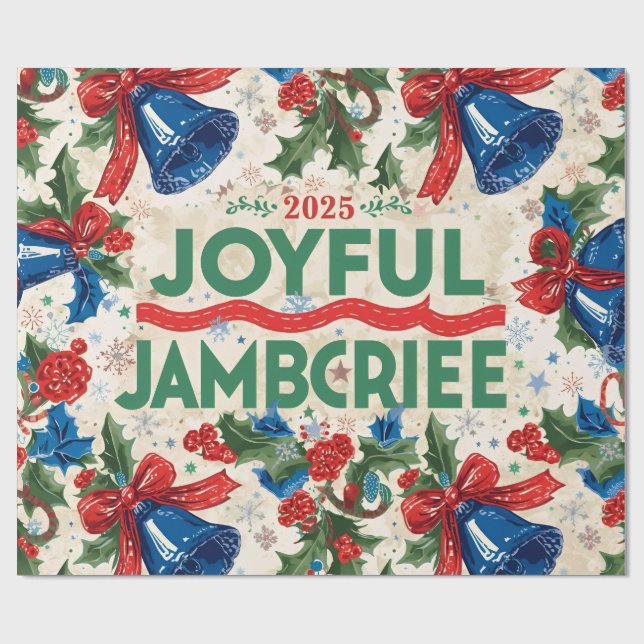 Papel De Presente Joyful Jamboree Maximalist Holiday (Aberto)
