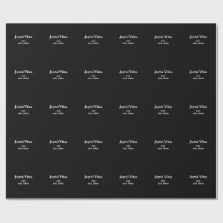 Papel De Presente Joyful Vibes green Christmas holidays love family