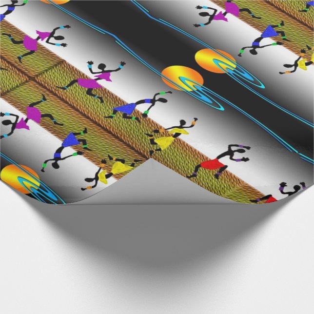 Papel De Presente Joyous Kwanzaa Dance (Ponta)