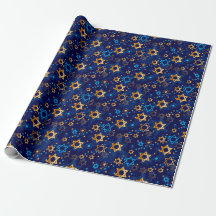 Judaica Giftwrappaper - Estrelas Judaicas