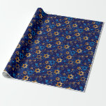 Papel De Presente Judaica Giftwrappaper - Estrelas Judaicas<br><div class="desc">Jewish Stars Art - Giftwrappaper - Order in Vous Sized Rolls - Jewish Holidays - Chanukah - Hanukkah - Judaica - Tema Judaico</div>