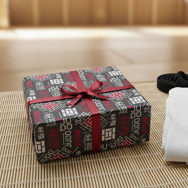 Papel De Presente Judo - clean modern geometric pattern (Criador carregado)