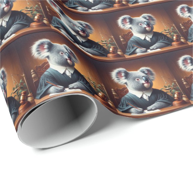 Papel De Presente Juiz Koala (Ponta do rolo)