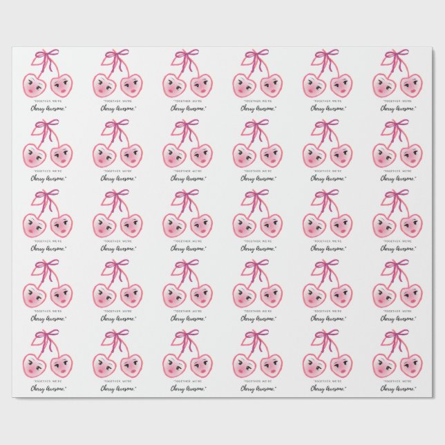PAPEL DE PRESENTE JUNTOS SOMOS CEREJA INCRÍVEL (Aberto)