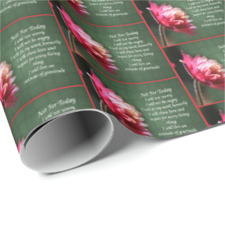 Papel De Presente Just For Today Inspirational Reiki Floral   