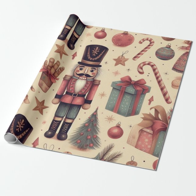 Papel De Presente Kadopapier kerst notenkraker (Desenrolado)