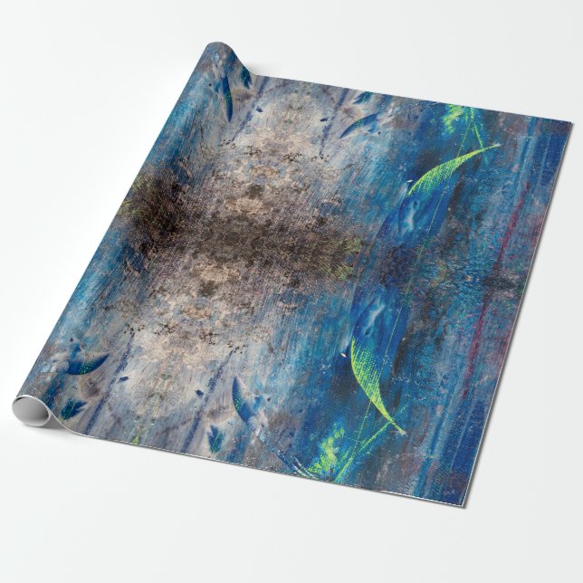 Papel De Presente Kaleidoskopisch abstrakt bunt verspielt mandala (Desenrolado)