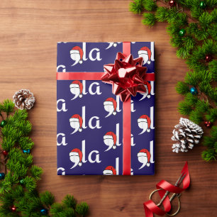 Papel De Presente Kamala Harris Natal 2024 Comma la Blue