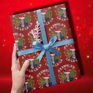 Papel De Presente Kamala Harris Santa Hat Natal