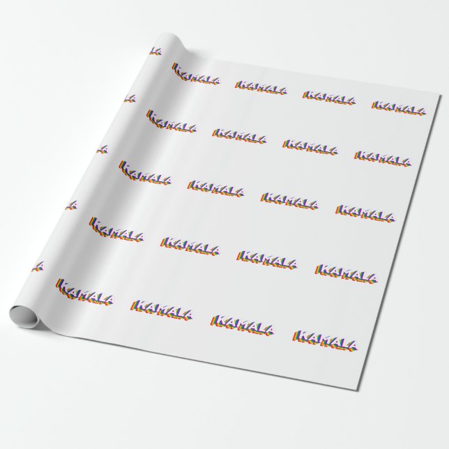 Papel De Presente Kamala Retro Pride (Desenrolado)