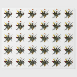 Papel De Presente Kandinsky em Branco II - Arte Expressionista Abstr