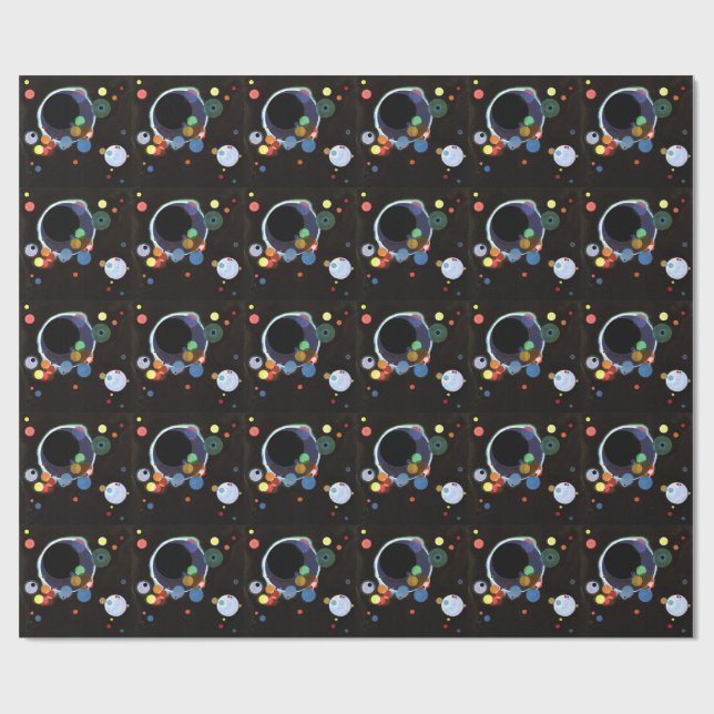 Papel De Presente Kandinsky - Vários Círculos (Aberto)