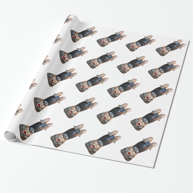 Papel De Presente Kappa 河童 Handstand (Desenrolado)
