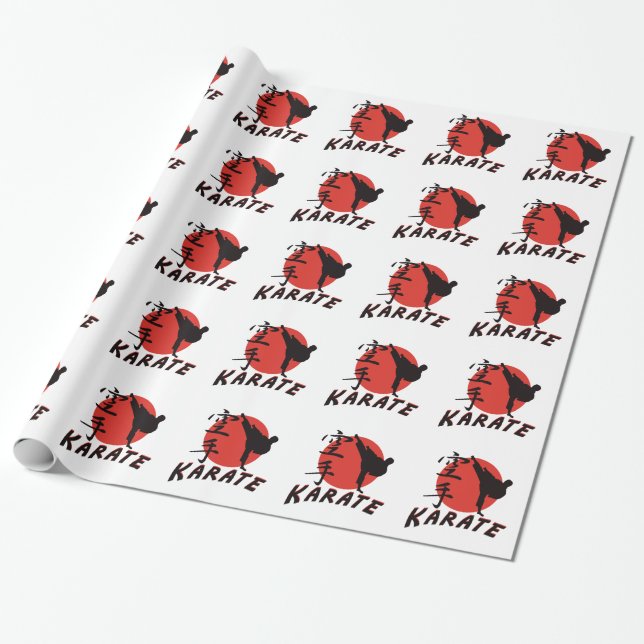 Papel De Presente Karaté do karaté (Desenrolado)
