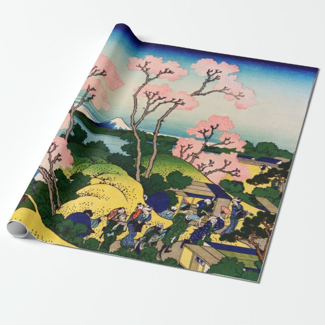 Papel De Presente Katsushika Hokusai - Gotenyama, Tokaido, Shinagawa (Desenrolado)