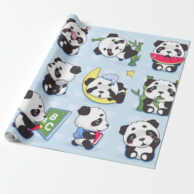 Papel De Presente Kawaii Art & Coleções, Impressões, Impressões digi (Desenrolado)